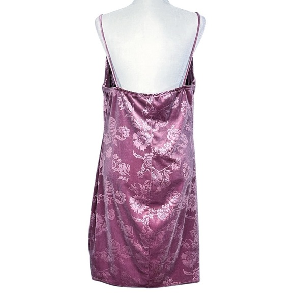 Y2K Charlotte Russe Dress 1X Velvet Burnout Fairy Coquette Girl Vintage Cowl - Picture 4 of 10